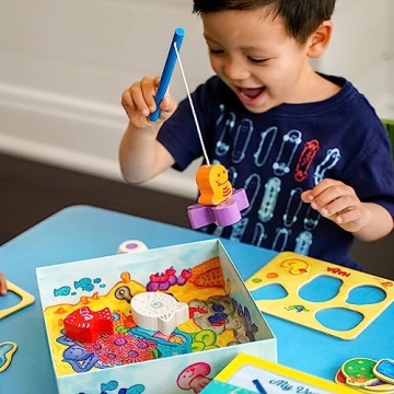 HABA Here Fishy Fishy Magnetic Fishing Game for Toddlers