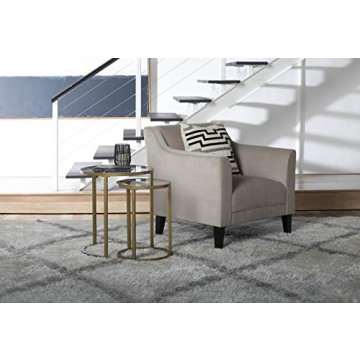 Chic Studio Designs Gold and Glass Nesting Tables