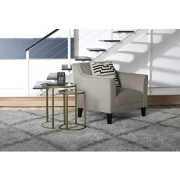 Chic Studio Designs Gold and Glass Nesting Tables