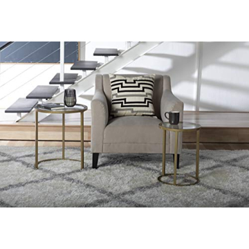 Chic Studio Designs Gold and Glass Nesting Tables