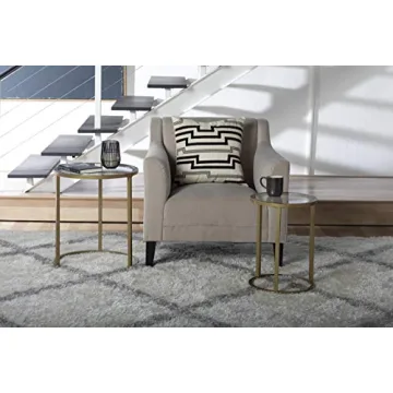 Chic Studio Designs Gold and Glass Nesting Tables