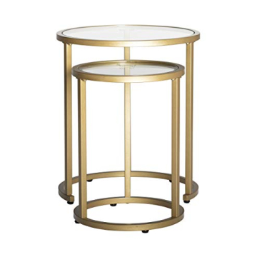 Chic Studio Designs Gold and Glass Nesting Tables