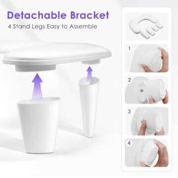 Arm Rest for Nails Tech: U-Shaped Manicure Nail Arm Rest Stand Big White Armrest Microfiber PU Leather Hand Rest Pillow for Acrylic Nail Cushion