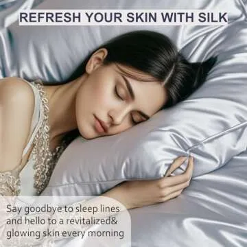 Ravmix Silk Pillowcase for Luxurious Sleep and Skin
