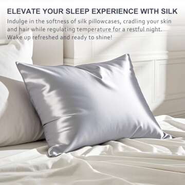 Ravmix Silk Pillowcase for Luxurious Sleep and Skin