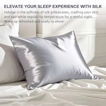 Ravmix Silk Pillowcase for Luxurious Sleep and Skin