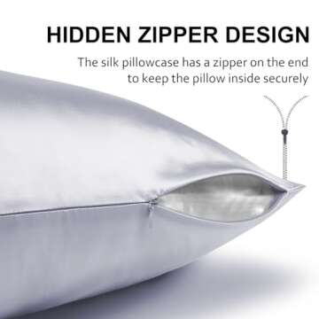 Ravmix Silk Pillowcase for Luxurious Sleep and Skin