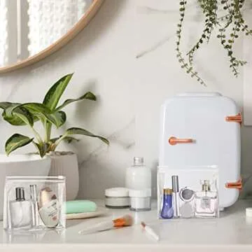 Xuniea 50 Clear Makeup Bags for Travel and Organization