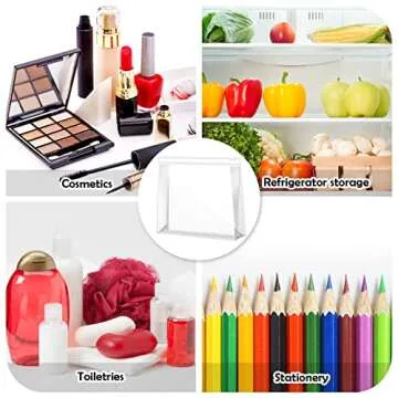 Xuniea 50 Clear Makeup Bags for Travel and Organization