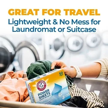 ARM & HAMMER Power Sheets Laundry Detergent Fresh Linen 50ct