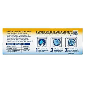 ARM & HAMMER Power Sheets Laundry Detergent Fresh Linen 50ct