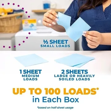 ARM & HAMMER Power Sheets Laundry Detergent Fresh Linen 50ct