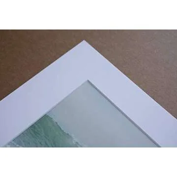 Coastal Ocean Waves Wall Art, California Beach Decor, Malibu Pacific Palisades Landscape Picture - 8x10 Matted Photographic Print (not framed), ‘Breaking Surf’