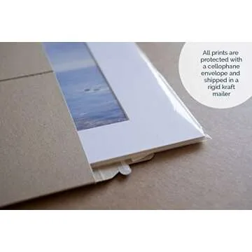 Coastal Ocean Waves Wall Art, California Beach Decor, Malibu Pacific Palisades Landscape Picture - 8x10 Matted Photographic Print (not framed), ‘Breaking Surf’