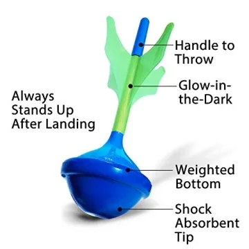 Funsparks Glow in The Dark Lawn Darts Game Set for Family Fun