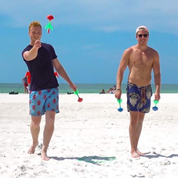 Funsparks Glow in The Dark Lawn Darts Game Set for Family Fun