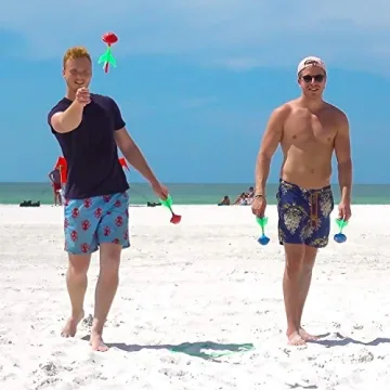 Funsparks Glow in The Dark Lawn Darts Game Set for Family Fun