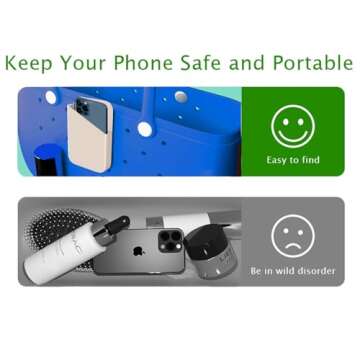 Bogg Bag Phone Holder,|Baseball Bogg Charm,Universal Cell Phone Holder for Bogg Bag Fits for iPhone ...