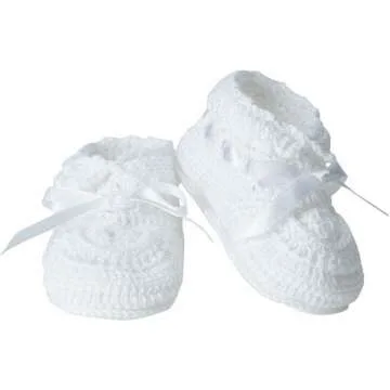 Jefferies Baby Hand Crocheted Booties in Soft Colors