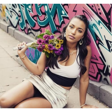 Stylish LROSEY Women's Metallic Mini Skirt for Parties