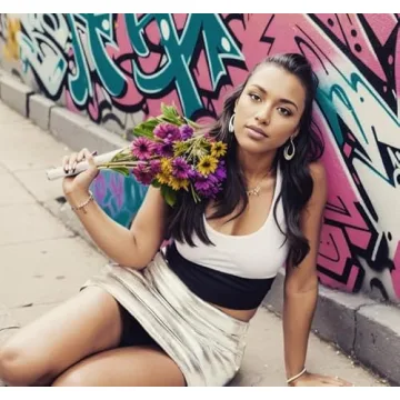 Stylish LROSEY Women's Metallic Mini Skirt for Parties