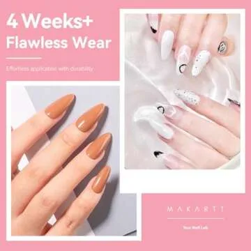 Makartt Almond Nail Tips - 500pcs Medium Press-On Nails with 10 Sizes for Salon-Quality DIY Art