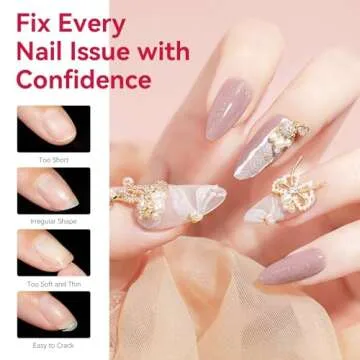 Makartt 500pcs Almond Nail Tips Clear Press on Nails