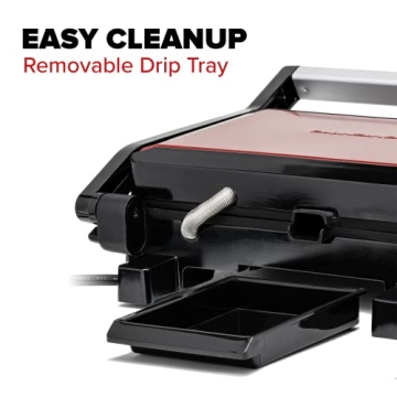 OVENTE 1000W Electric Panini Press Sandwich Maker Non-Stick