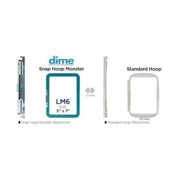 Snap Hoop Monster for Easy Embroidery with No Hoop Burn