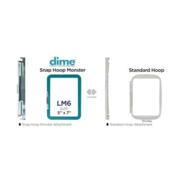 Snap Hoop Monster for Easy Embroidery with No Hoop Burn