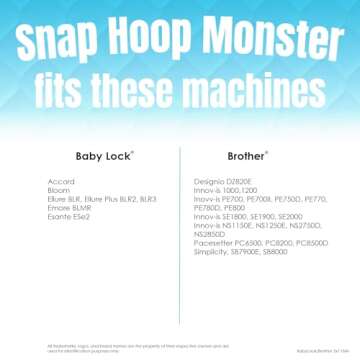 Snap Hoop Monster for Easy Embroidery with No Hoop Burn
