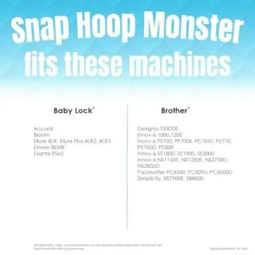 Snap Hoop Monster for Easy Embroidery with No Hoop Burn