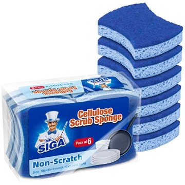 Best MR.SIGA Non-Scratch Cellulose Sponges 12 Pack