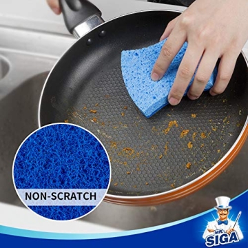 Best MR.SIGA Non-Scratch Cellulose Sponges 12 Pack