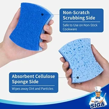 Best MR.SIGA Non-Scratch Cellulose Sponges 12 Pack
