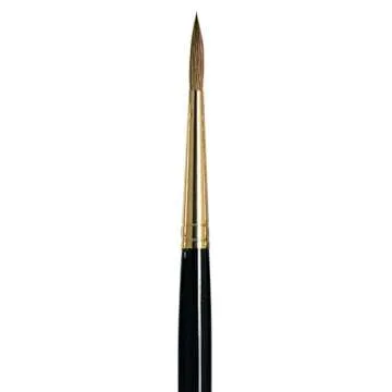 da Vinci Watercolor Series 11 Maestro Paint Brush, Fuller English Round Kolinsky Red Sable, Size 3