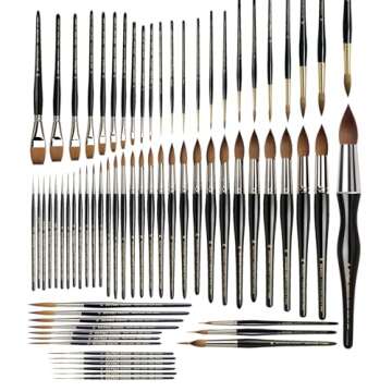 da Vinci Watercolor Series 11 Maestro Paint Brush, Fuller English Round Kolinsky Red Sable, Size 3