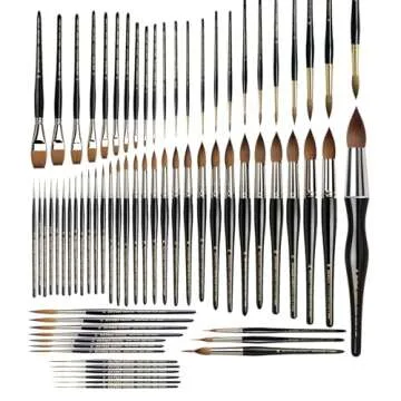 da Vinci Watercolor Series 11 Maestro Paint Brush, Fuller English Round Kolinsky Red Sable, Size 3