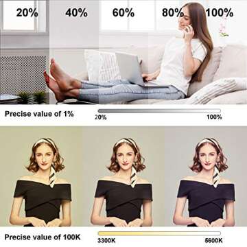 VILTROX 2-Pack LED Video Light Kit for Perfect Illumination