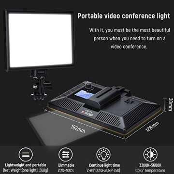 VILTROX 2-Pack LED Video Light Kit for Perfect Illumination