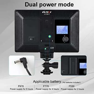 VILTROX 2-Pack LED Video Light Kit for Perfect Illumination