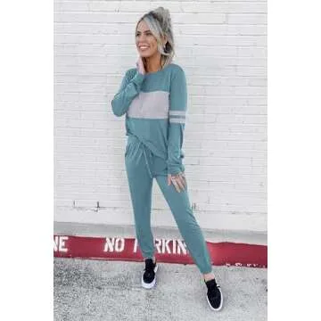 Stylish PRETTYGARDEN Women's Color Block Tracksuit