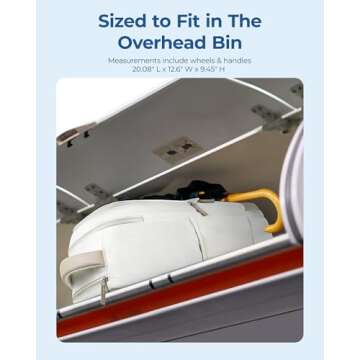 BAGSMART Rolling Backpack Water-Resistant Travel Laptop Backpack