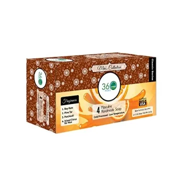 360 Feel Handmade Men's Soap with Masculine Fragrance Gift Pack
