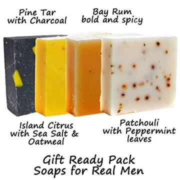 360 Feel Handmade Men's Soap with Masculine Fragrance Gift Pack