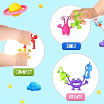 Funny Suction Bath Toys for Toddlers - Sensory Fun