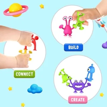 Funny Suction Bath Toys for Toddlers - Sensory Fun