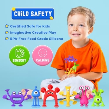 Funny Suction Bath Toys for Toddlers - Sensory Fun