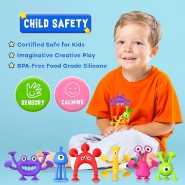 Funny Suction Bath Toys for Toddlers - Sensory Fun