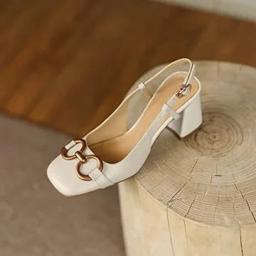 Stylish Vertundy Women's Slingback Chunky High Heels Sandals